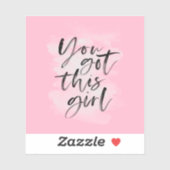 この女得の子のステッ感動的カー シール (シート)