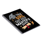 この女得の子は修士号を取得 ノートブック (右側)