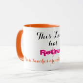 この女性に退職したがあります- マグカップ (正面左)