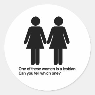 この女性の一人はレズビアンで、どちらかを見分けることができる。 ラウンドシール