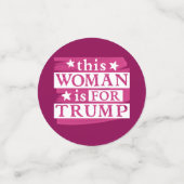 この女性はトランプ紙吹雪 コンフェッティ (スモール正面)