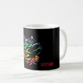 この女性は白い光を放つ！ コーヒーマグカップ (正面右)