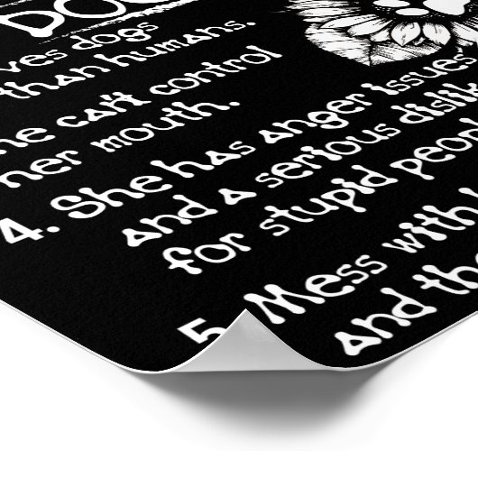 この女犬ママについて知っておくべきこと5つ ポスター (角)