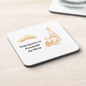 この女王さまはワインを手に入れた コースター (左側)