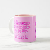 この女王は決後を追して規則に従わない ツートーンマグカップ (正面左)