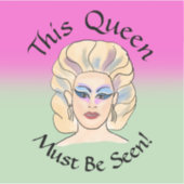 この女王は素晴らしいビニールのシールを見なければならない シール (正面)