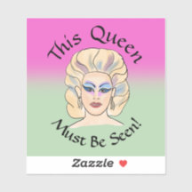 この女王は素晴らしいビニールのシールを見なければならない