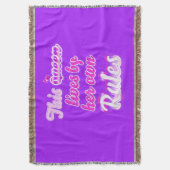 この女王は自分の規則で生きている スローブランケット (正面縦)