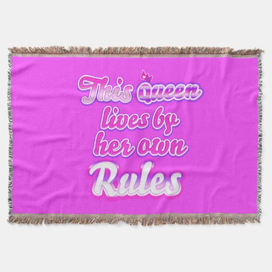 この女王は自分の規則で生きている スローブランケット (正面)