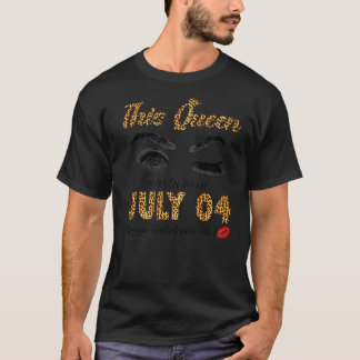 この女王は04生まれ年7月にMにハッピーバースデーした Tシャツ