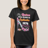 この女王は1976年9月に幸福46位だった Tシャツ (正面)