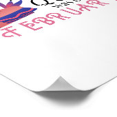 この女王は2月生まれの誕生日引用文に入った ポスター (角)