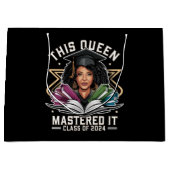 この女王は2024年卒業のクラスをマスター ラージペーパーバッグ (正面)