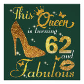 この女王は62歳と素晴らしい誕生日を迎えている ポスター (正面)