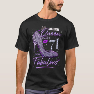 この女王は71を素敵なシャツ71stバットに見せる tシャツ