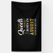 この女王は8月に生まれた 誕生日プレゼント 横断幕 (縦)