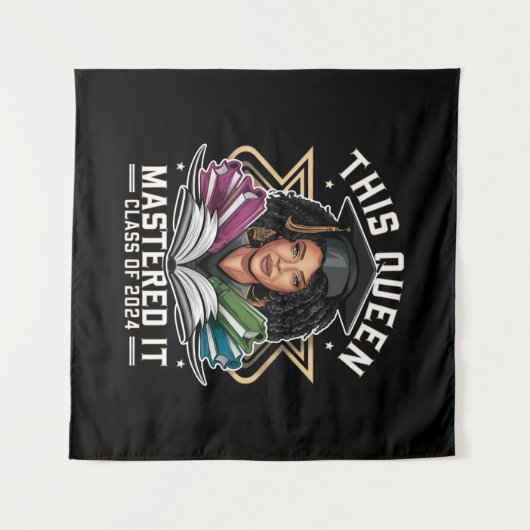 この女王様、見事にやり遂げた!2024年度卒業式 タペストリー (正面(横))