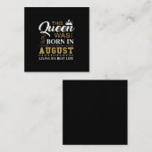 この女王生まれは誕生日威厳がある品だ スクエア名刺 (正面/裏面)