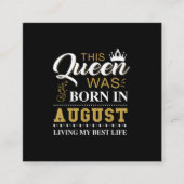 この女王生まれは誕生日威厳がある品だ スクエア名刺 (正面)