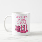 この女遊のチェス コーヒーマグカップ (左)