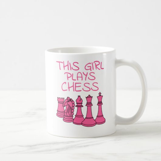 この女遊のチェス コーヒーマグカップ (右)