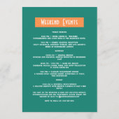 この妻はショーガール ラストショー バチェロレッテ 招待状 (裏面)