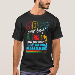 この娘にキャロムビリヤードの方法遊を教えて Tシャツ