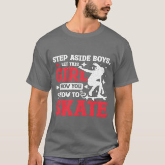 この娘にスケートのやり方を教えてもらおう ギフト Tシャツ