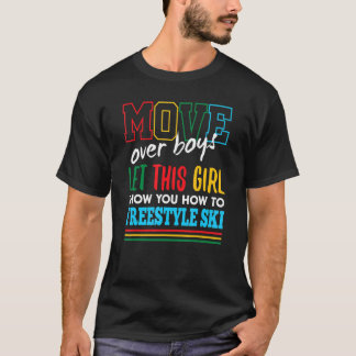 この娘にフリースタイルスキーのコツを教えてもらおう 面白い Tシャツ