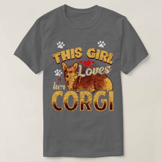 この娘はコルギが大好きだ Tシャツ (デザイン正面)