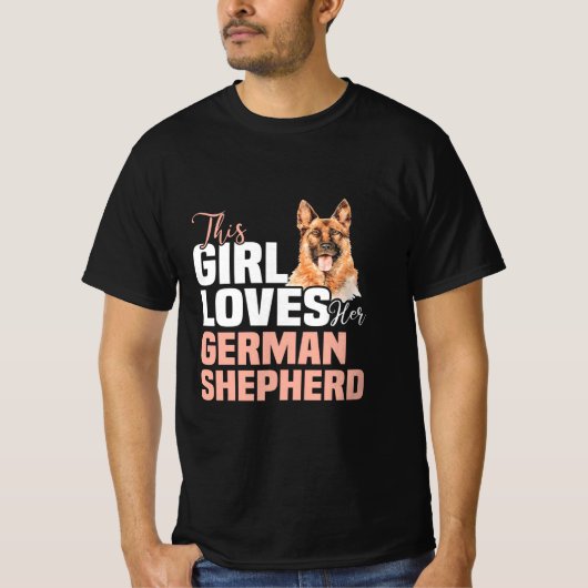 この娘はドイツの羊飼いを愛している Tシャツ (正面)