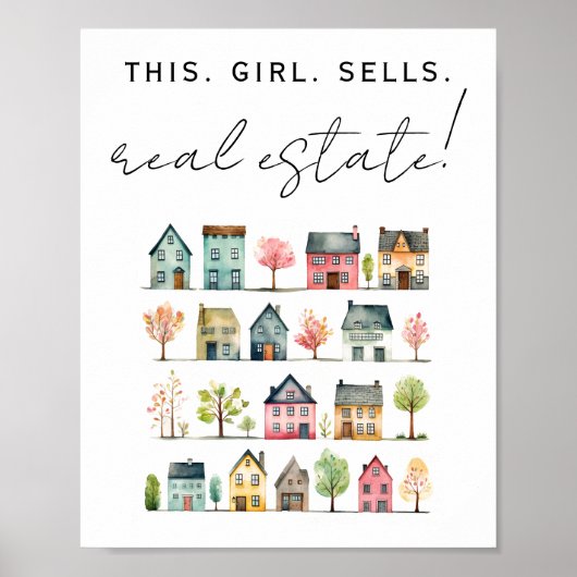 この娘は不動産を売実在る ポスター (正面)