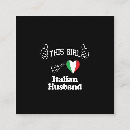 この娘は夫を愛イタリアンす スクエア名刺 (正面)