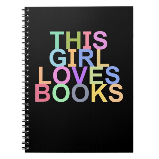 この娘は本が好きだ ノートブック (正面)