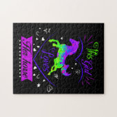 この娘は紫の馬が好きだ ジグソーパズル (横)