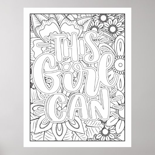 この娘は自分で色を付けることができる ポスター (正面)