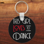 この娘は踊りが大好きだ キーホルダー (正面)