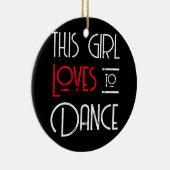 この娘は踊りが大好きだ セラミックオーナメント (右)