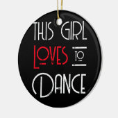 この娘は踊りが大好きだ セラミックオーナメント (左)