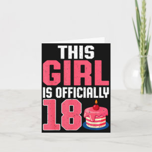 この娘は18歳です 18歳の誕生日パーティー カード