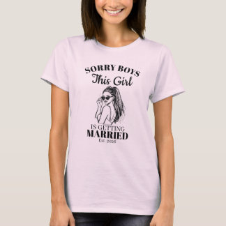 この娘は2026年に結婚する – これから花嫁になる Tシャツ