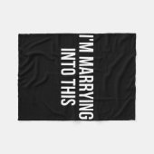 この婚約おもしろいに嫁に行くところだ フリースブランケット (正面(横))