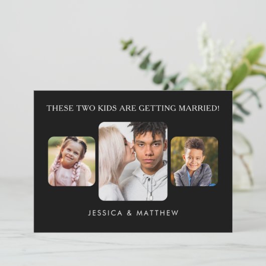 この子たちは結婚する3枚の写真 招待状 (スタンド正面)