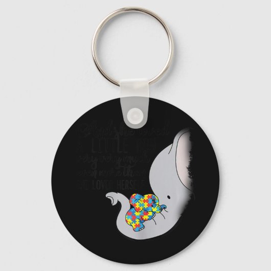 この子と彼女は非常に大きなイブに小さな男の子を愛した キーホルダー (正面)