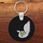 この子と彼女は非常に大きなイブに小さな男の子を愛した キーホルダー (正面)