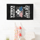 この子どものいないキャットレディは、Kamala-Harris 24に投票している 横断幕 (インサイチュ)