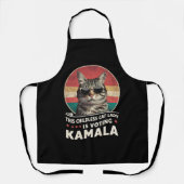この子どものいない猫レディは、カマラに投票している エプロン (正面)
