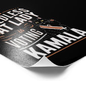 この子どものいない猫レディは、カマラに投票している フォトプリント            (角)