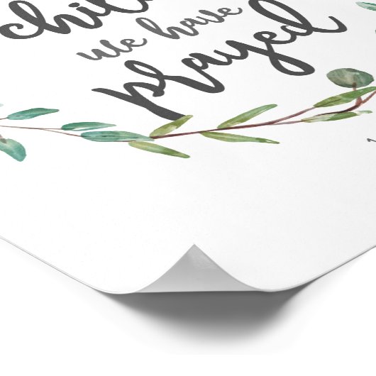 この子のために我々はデコ祈アを持っている ポスター (角)