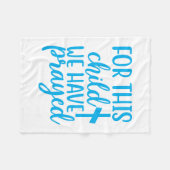 この子のために我々は祈十字架を持つ フリースブランケット (正面(横))